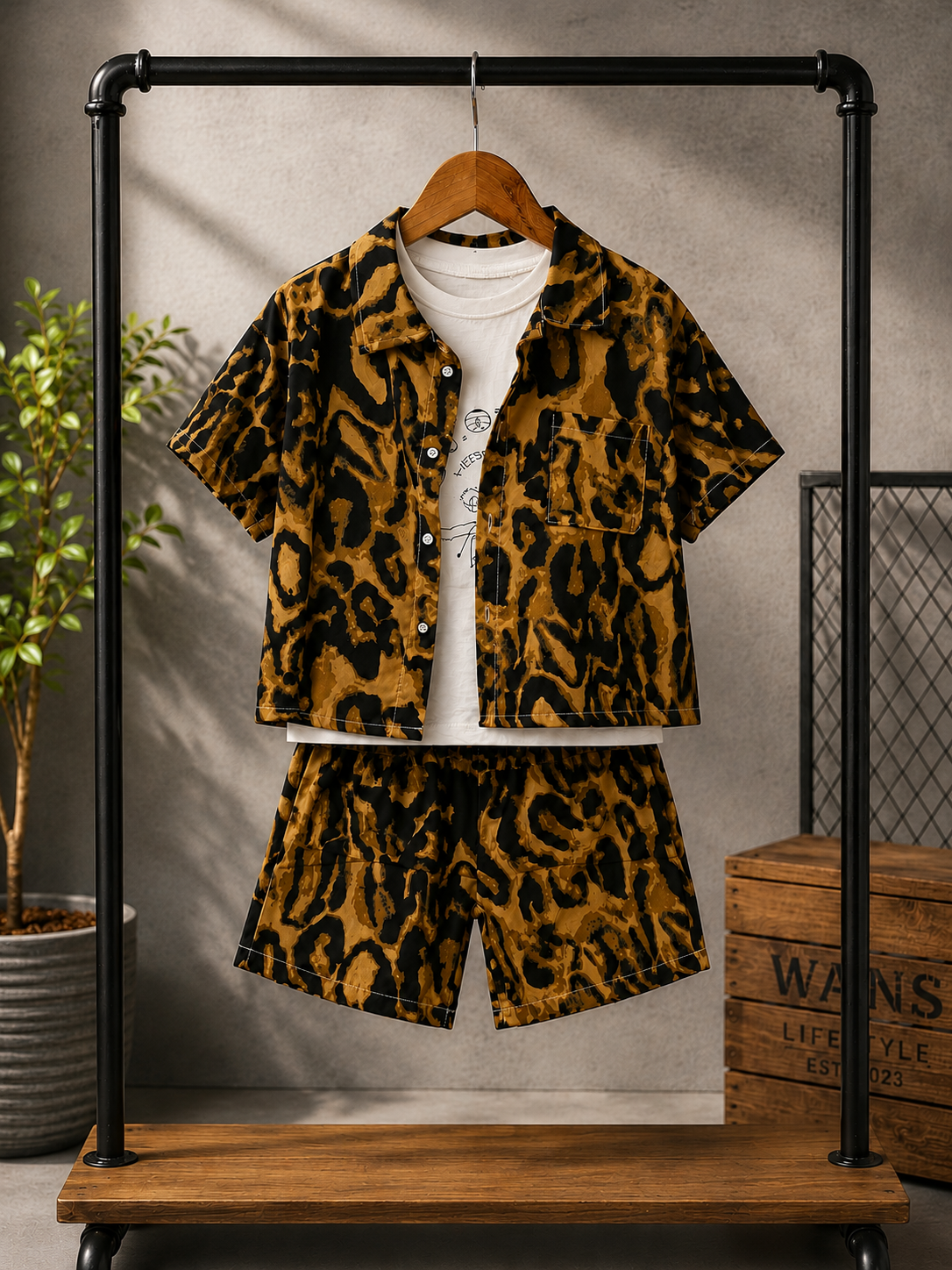 Boys Premium 3-Piece Printed Co-ord Set | Shirt + T-Shirt + Shorts | 1-6 Years