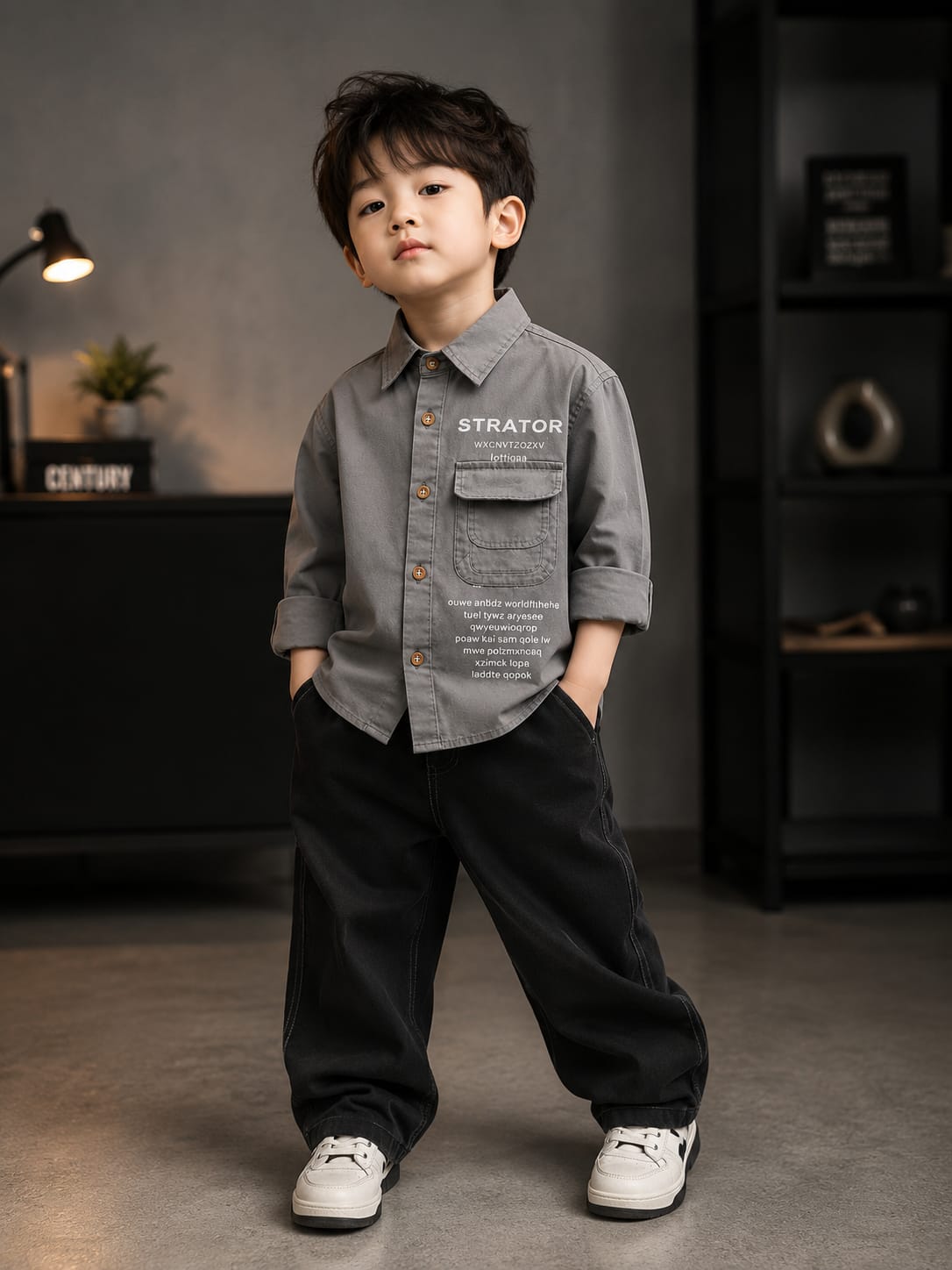 Premium Boys Printed Full Sleeve Cotton Shirt | Smart Casual & Party Wear | Sizes 2–7 Years