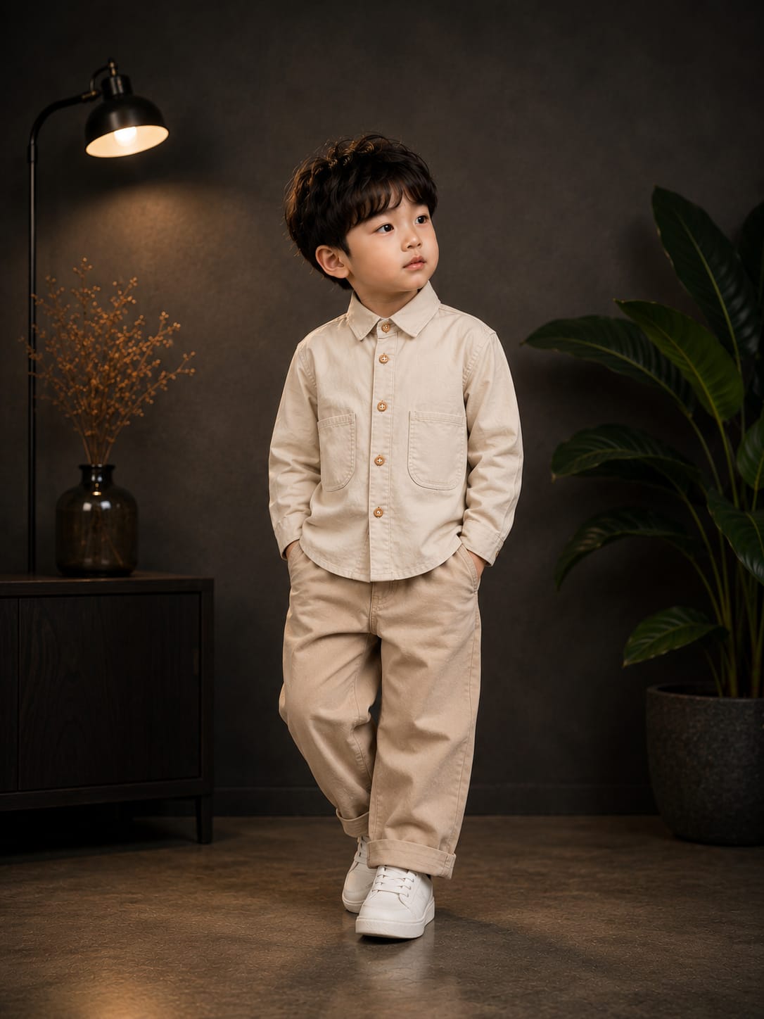 Premium Boys Solid Cotton Full Sleeve Shirt | Classic Casual & Party Wear | Sizes 1–5 Years