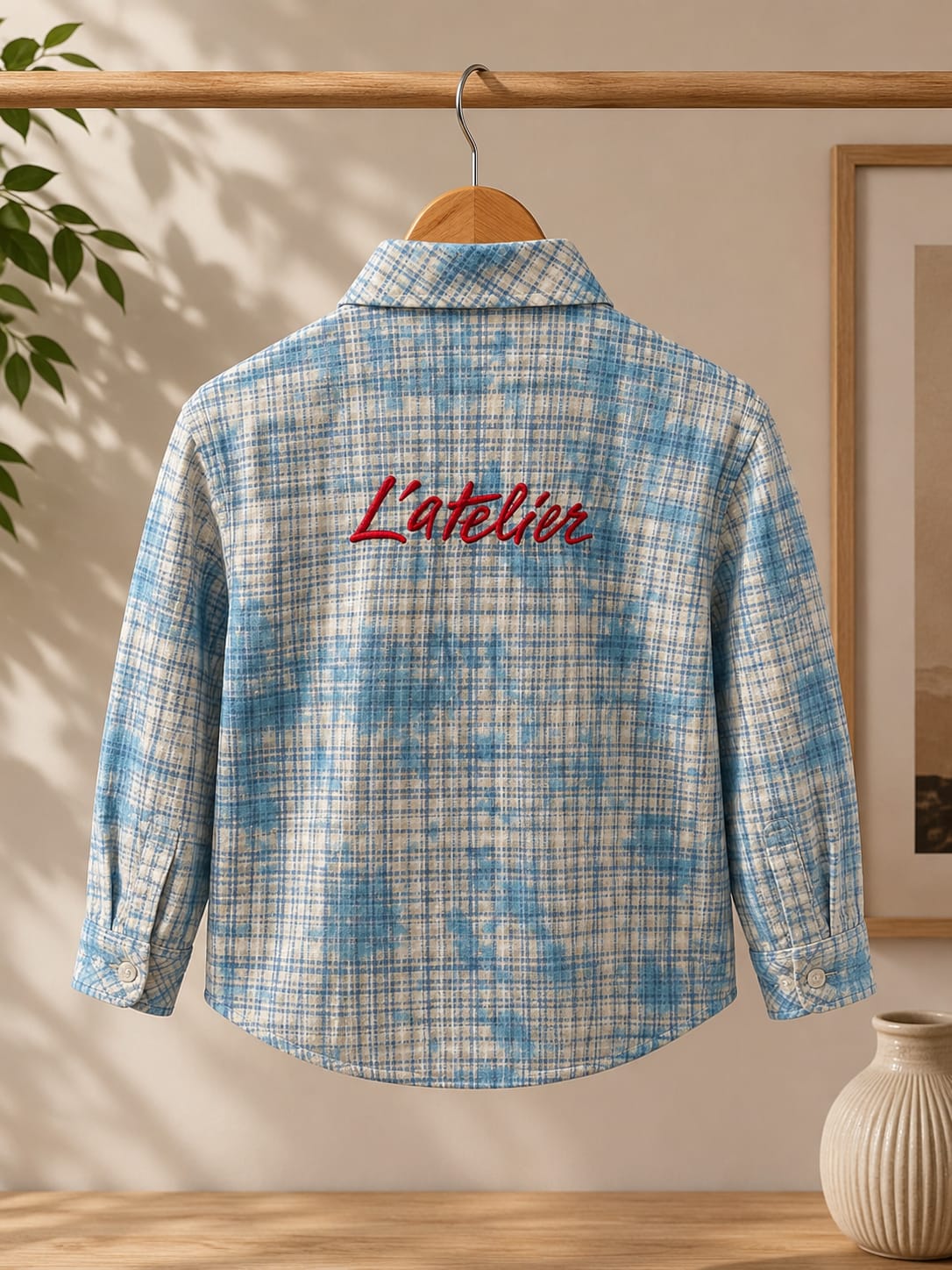 Premium Boys Blue Checked Cotton Full Sleeve Shirt | Casual Check Print Shirt | Sizes 2–10 Years