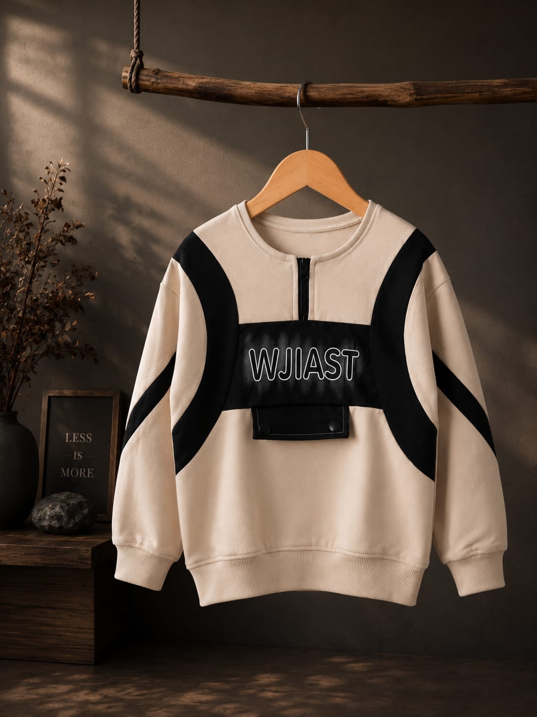Boys Premium Color Block Sweatshirt | Full Sleeve Casual Cotton Blend Pullover | Ages 6–12 Years