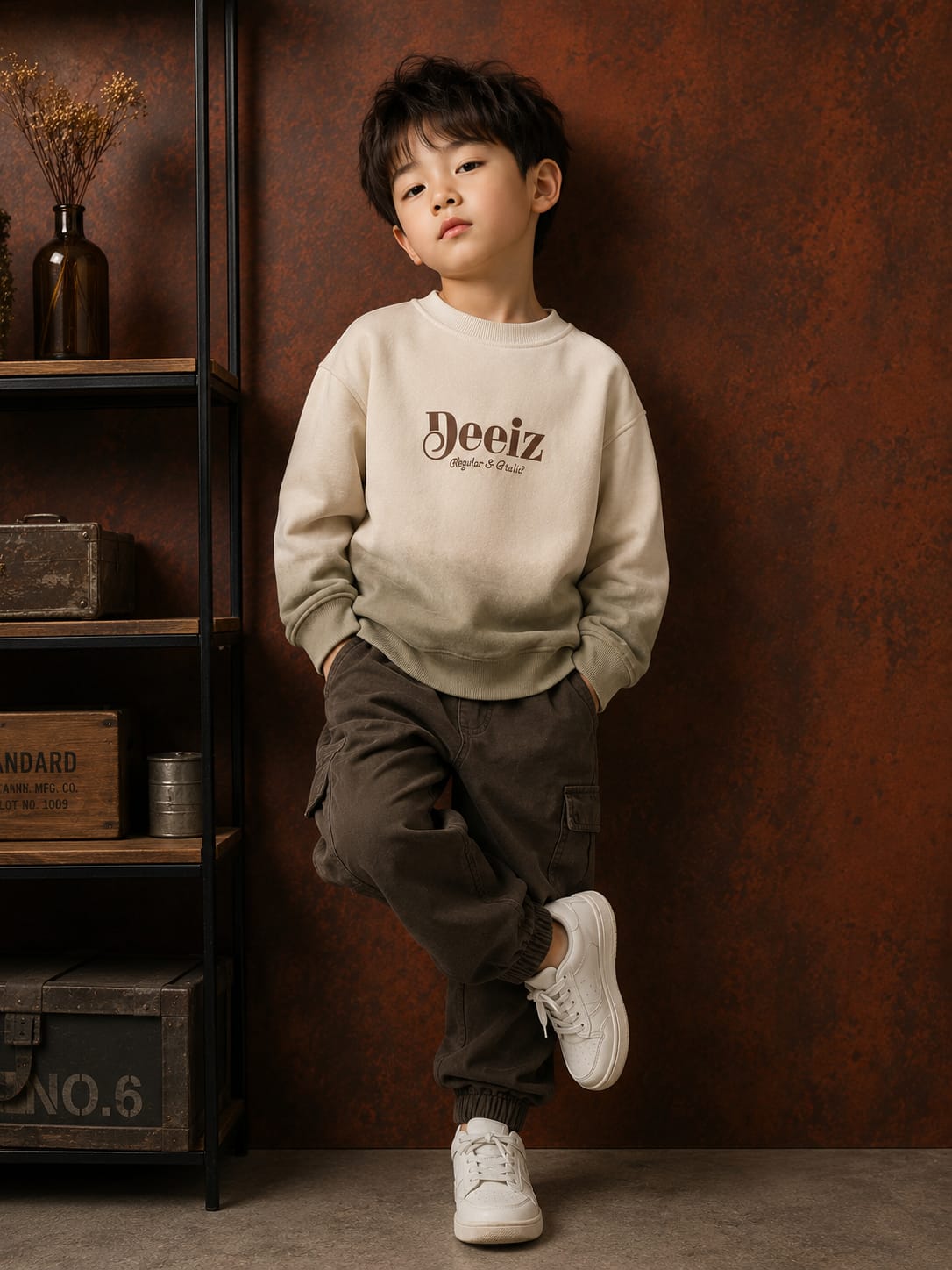 Boys Premium Cotton Fleece Sweatshirt | Full Sleeve Casual Winterwear | Ages 6–12 Years