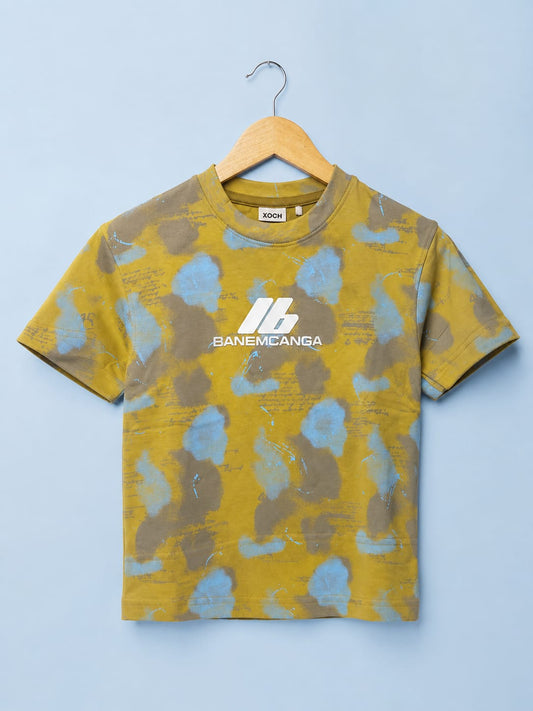 Boys Premium Printed Half Sleeve Cotton T-Shirt | Casual Round Neck Tee | All Season Wear (18-26)