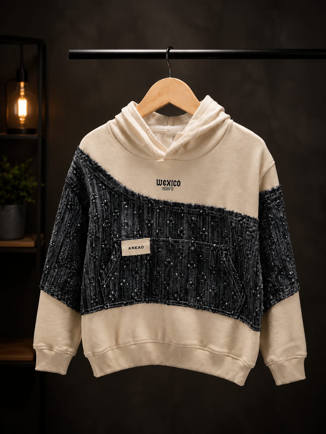 Boys Premium Color Block Hoodie Sweatshirt | Casual Hooded Sweatshirt | All Season Wear | Size 18-26