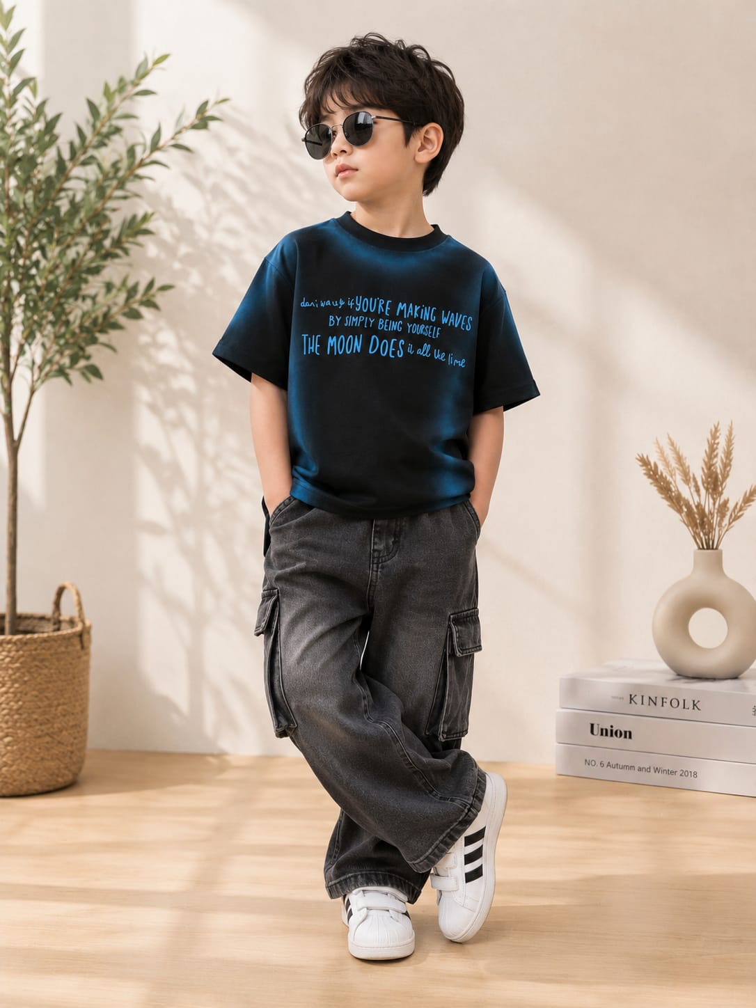 Boys Premium Typography Printed Half Sleeve T-Shirt | Soft Cotton Casual Round Neck Tee | 6-12 Years