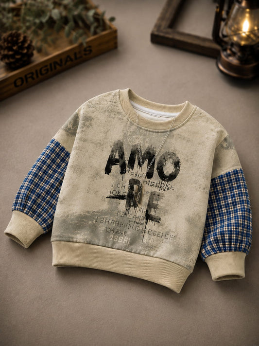 Kids All Season Graphic Print Full Sleeve Sweatshirt | Soft Casual Wear for Boys | Size 18–26