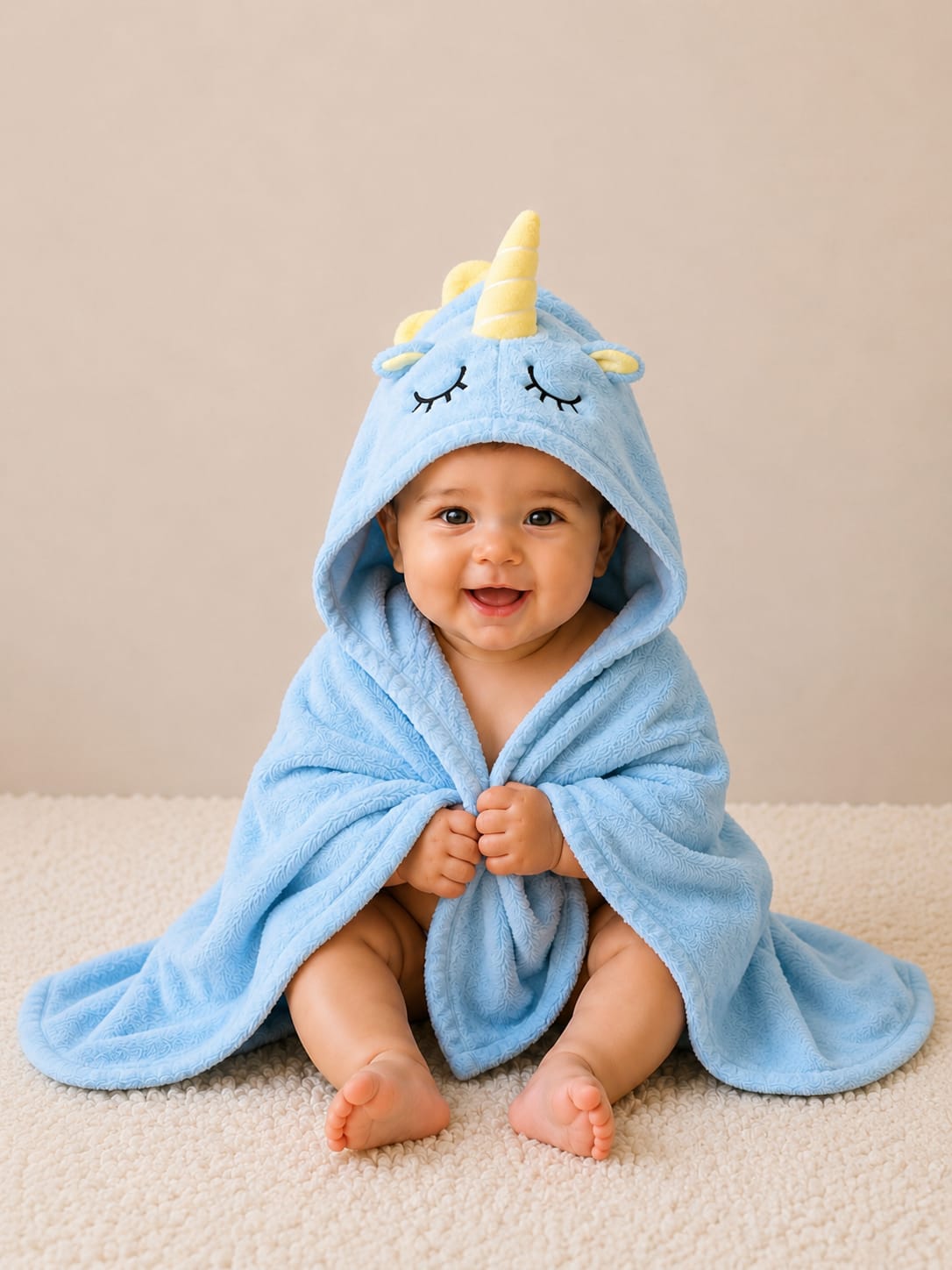 Premium Baby Hooded Bath Towel with Cute Unicorn Design | Ultra Soft Quick Dry Towel