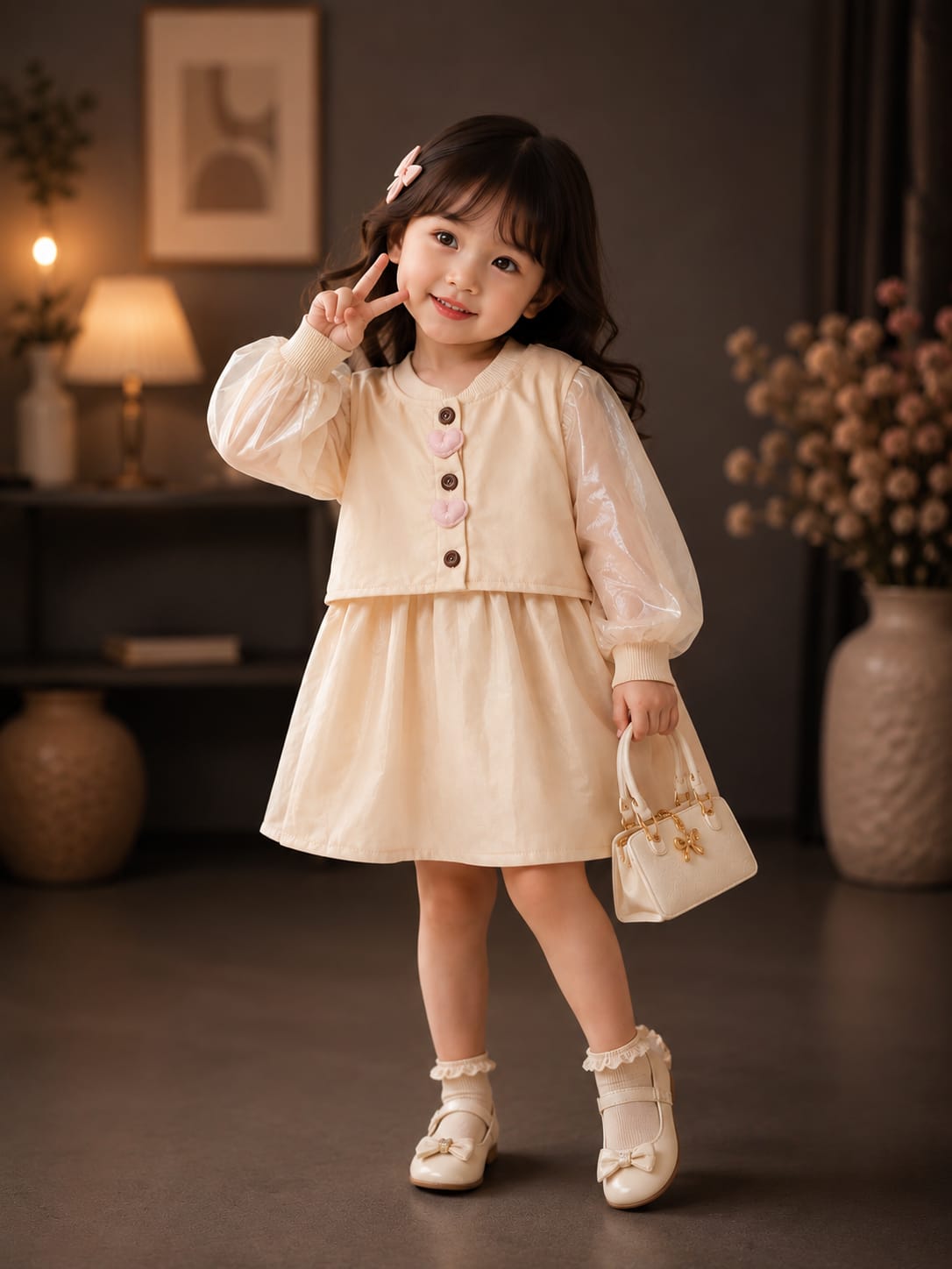 Girls Premium Princess Frock | Elegant Full Sleeve Party Wear Frock | Size 18–26