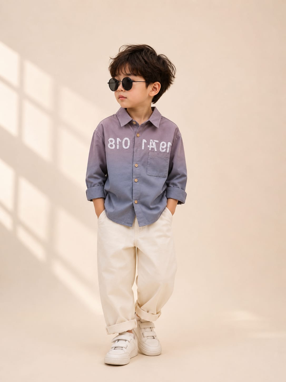 Premium Boys Printed Full Sleeve Cotton Shirt | Casual & Party Wear | Sizes 2–7 Years