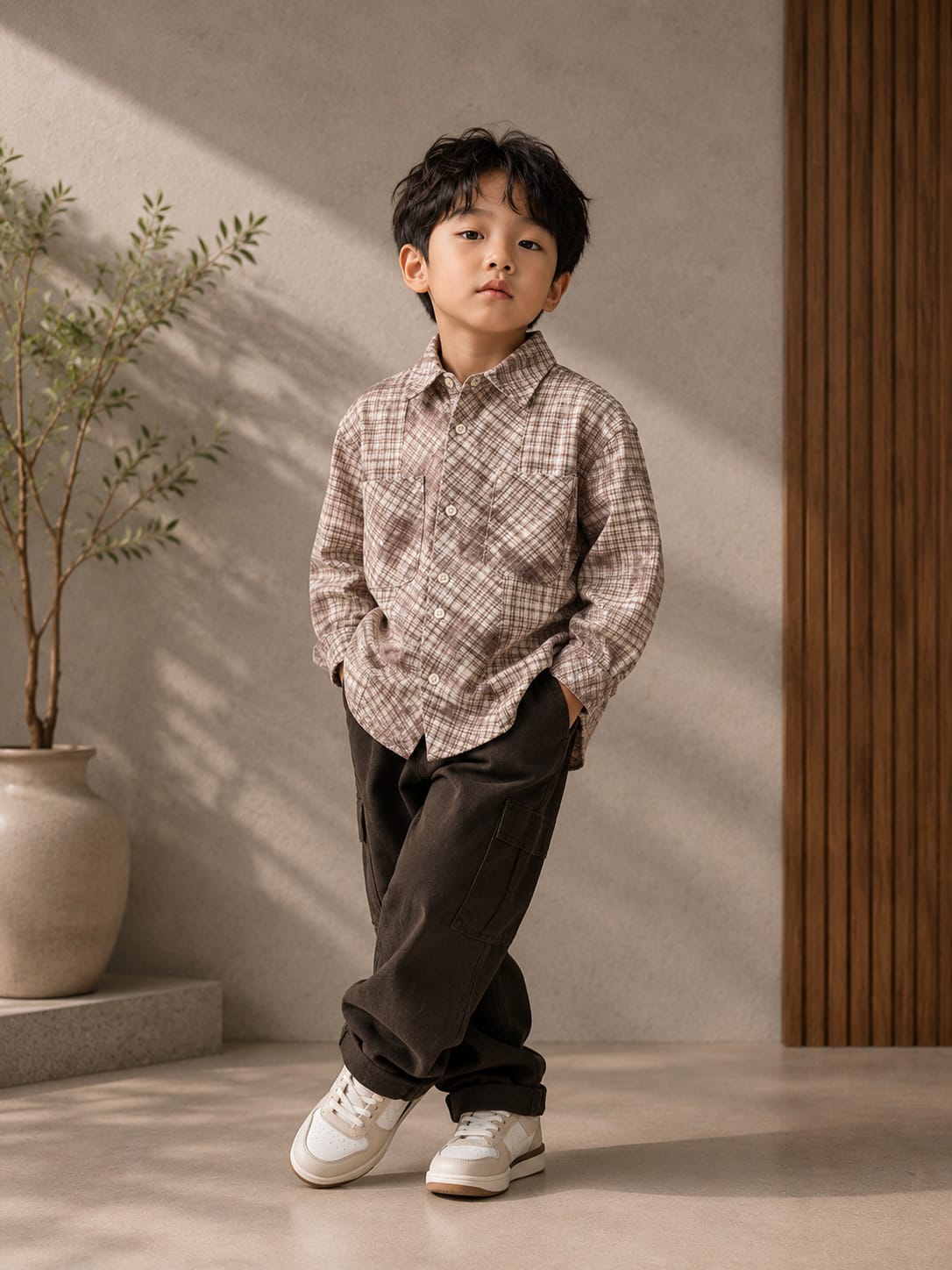 Premium Boys Checked Full Sleeve Casual Shirt | Soft Cotton Blend Check Print Shirt | Sizes 2–10 Years