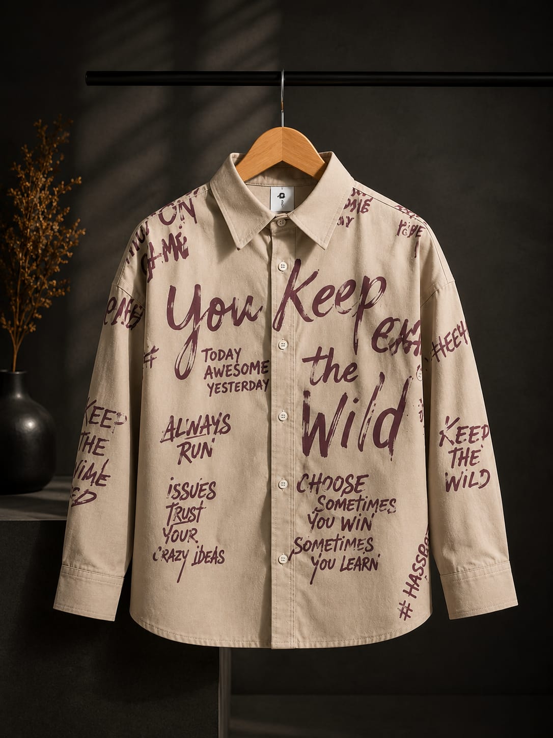 Boys Premium Graphic Print Casual Shirt | Full Sleeve Cotton Blend Statement Shirt | Ages 4–10 Years