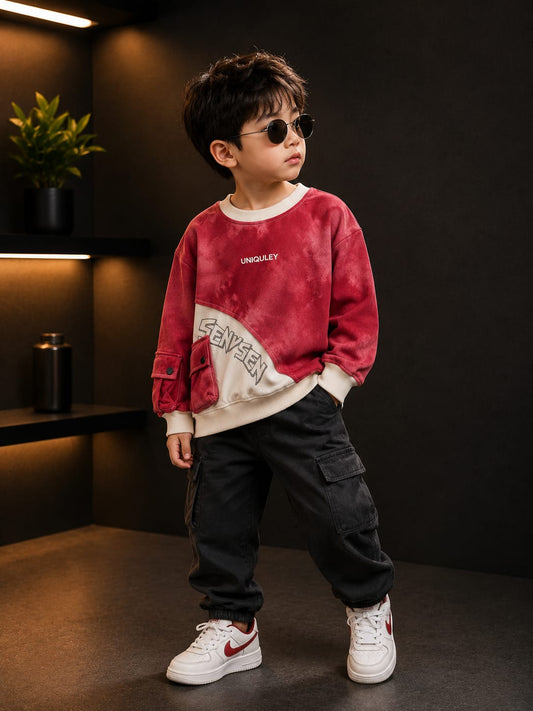 Boys Premium All-Season Stylish Cotton Fleece Sweatshirt | Trendy Casual Wear | Size 18-26