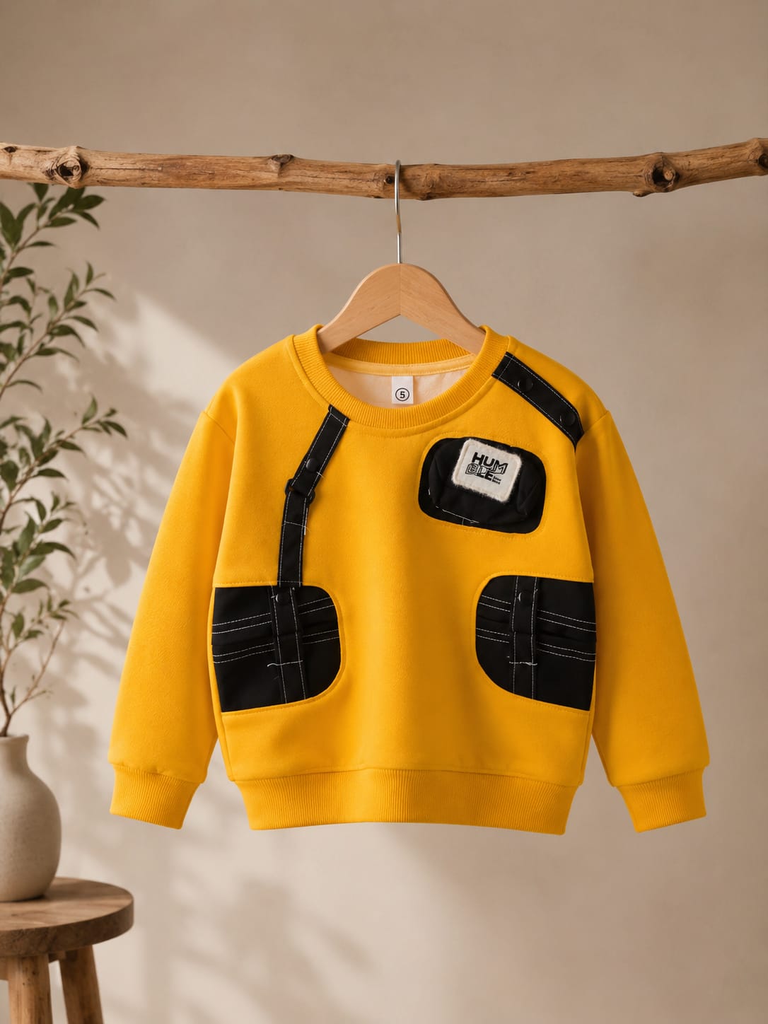 Boys Premium Utility Pocket Sweatshirt | Stylish Casual Cotton Sweatshirt | All Season Wear | Size 18-26