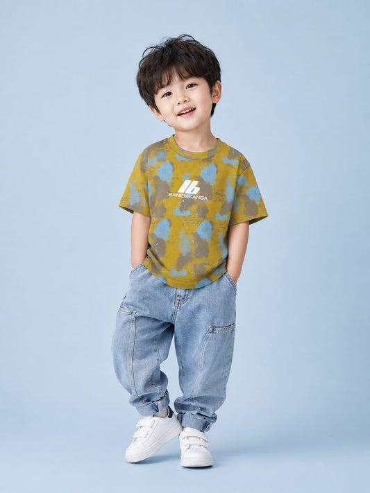 Boys Premium Printed Half Sleeve Cotton T-Shirt | Casual Round Neck Tee | All Season Wear (18-26)