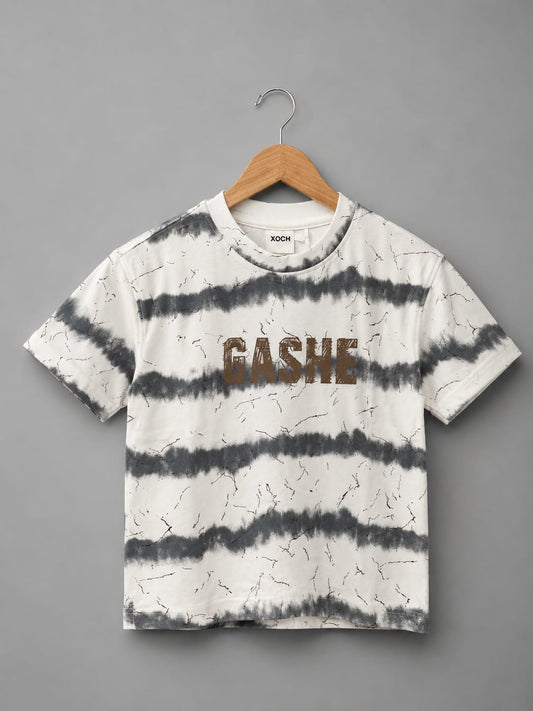 Boys Premium Tie-Dye Printed Half Sleeve Cotton T-Shirt | Casual Round Neck Tee | All Season Wear (18-26)