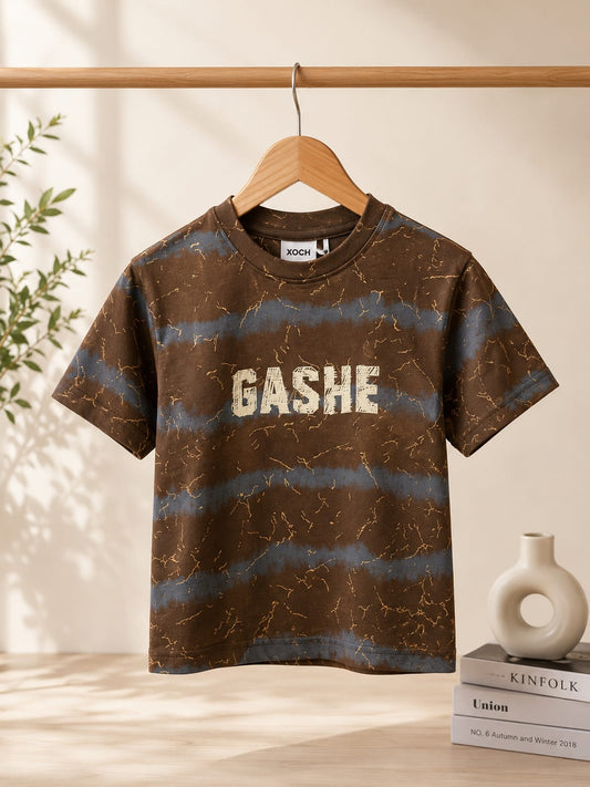 Boys Premium Tie-Dye Printed Half Sleeve Cotton T-Shirt | Casual Round Neck Tee | All Season Wear (18-
