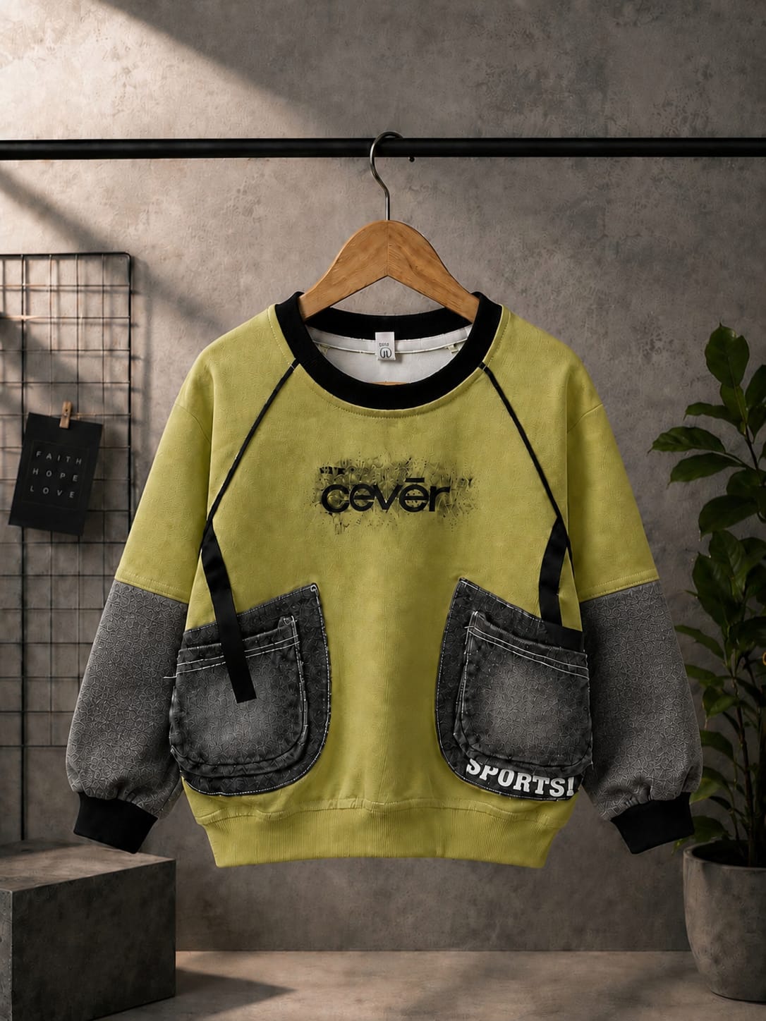 Boys Premium Utility Pocket All Season Sweatshirt | Casual Full Sleeve Top | Sizes 18–26