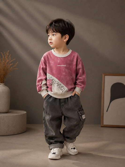 Boys Premium All-Season Stylish Cotton Fleece Sweatshirt | Trendy Casual Wear | Size 18-26