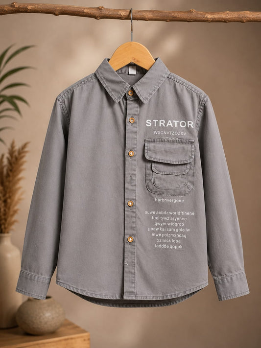 Premium Boys Printed Full Sleeve Cotton Shirt | Smart Casual & Party Wear | Sizes 2–7 Years