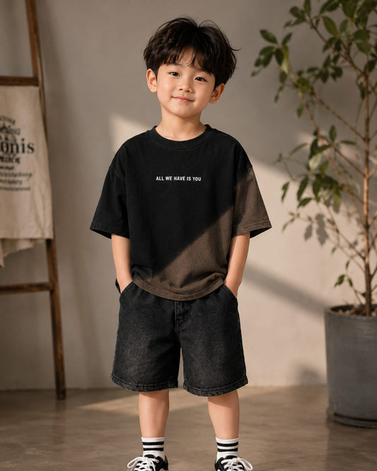 Boys Premium Ombre Printed Half Sleeve Cotton T-Shirt | Casual Round Neck All Season Tee | 6-12 Years