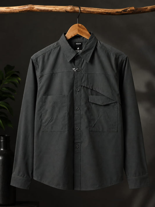 Premium Boys Solid Full Sleeve Casual Shirt | Stylish Cotton Blend Shirt with Utility Pockets | Sizes 2–10 Years
