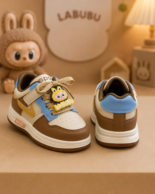 Kids Cartoon Charm Casual Sneakers | Premium Velcro Sports Shoes (EU 27–31)
