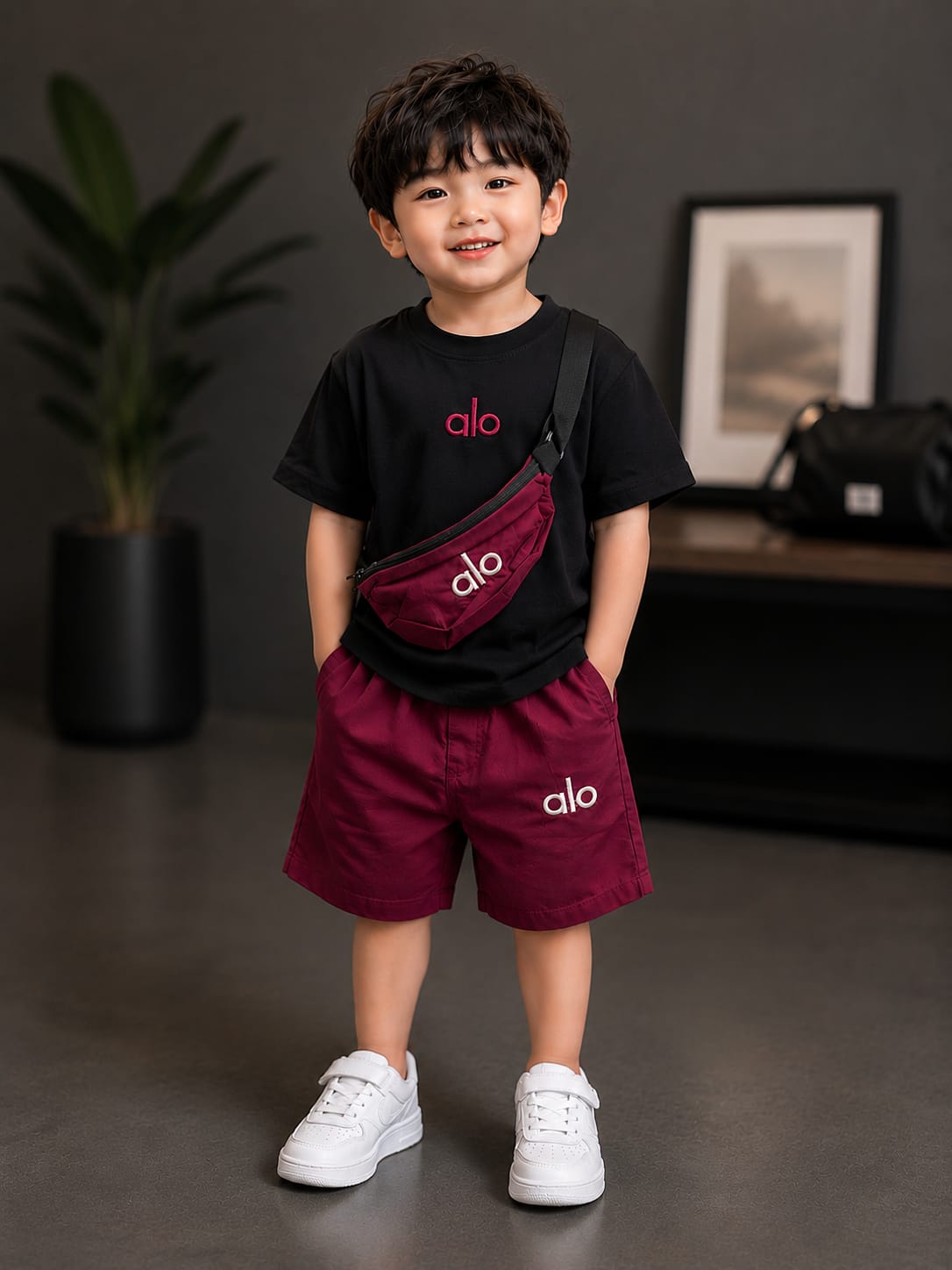 Kids 3 Pcs Summer Cord Set with Crossbody Sling Bag | Premium Casual Outfit | Size 18–26