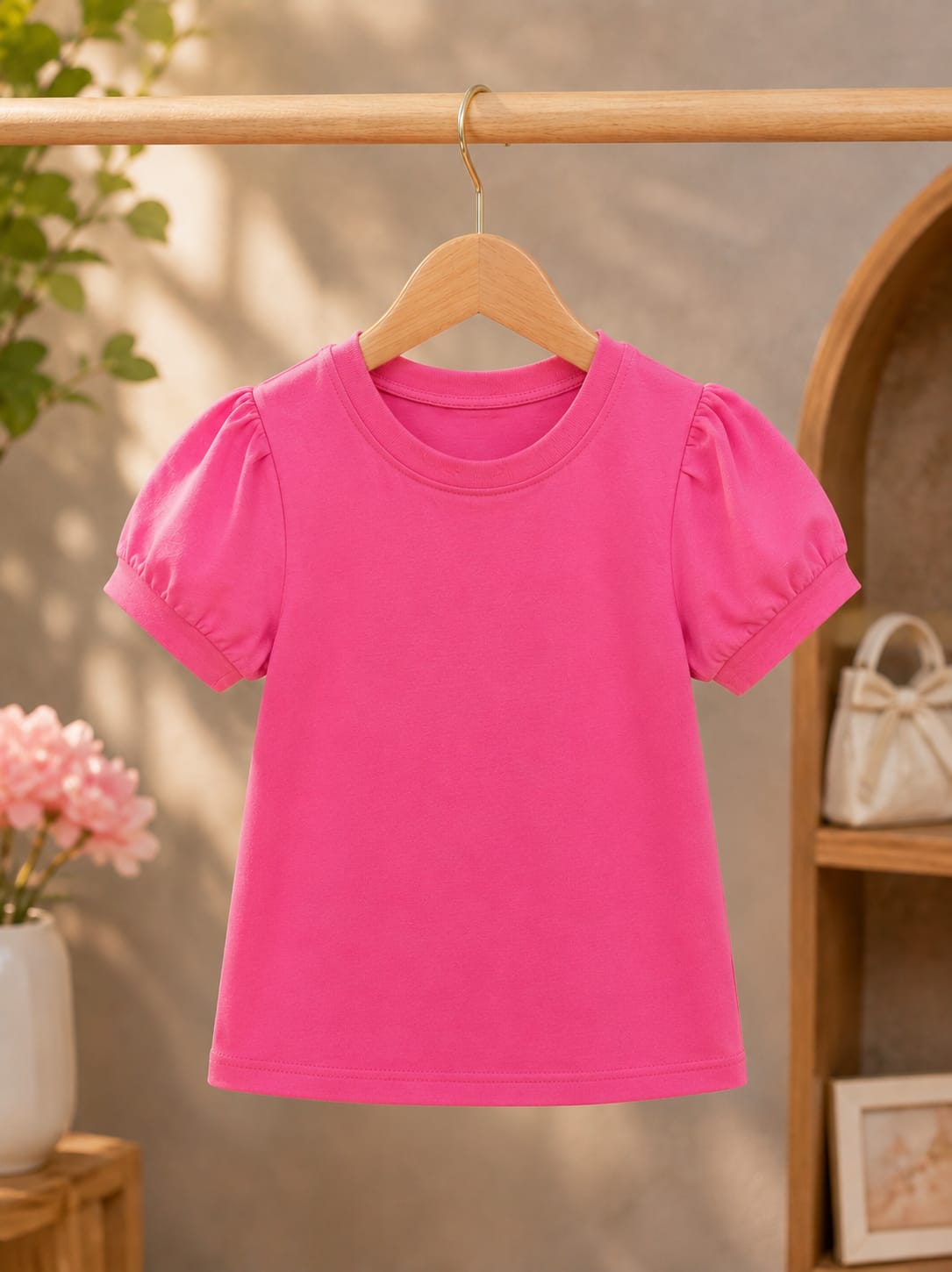 Girls Denim Pinafore Dress with Pink Sleeve T-Shirt Set | Cute Casual Outfit | 1-6 Years