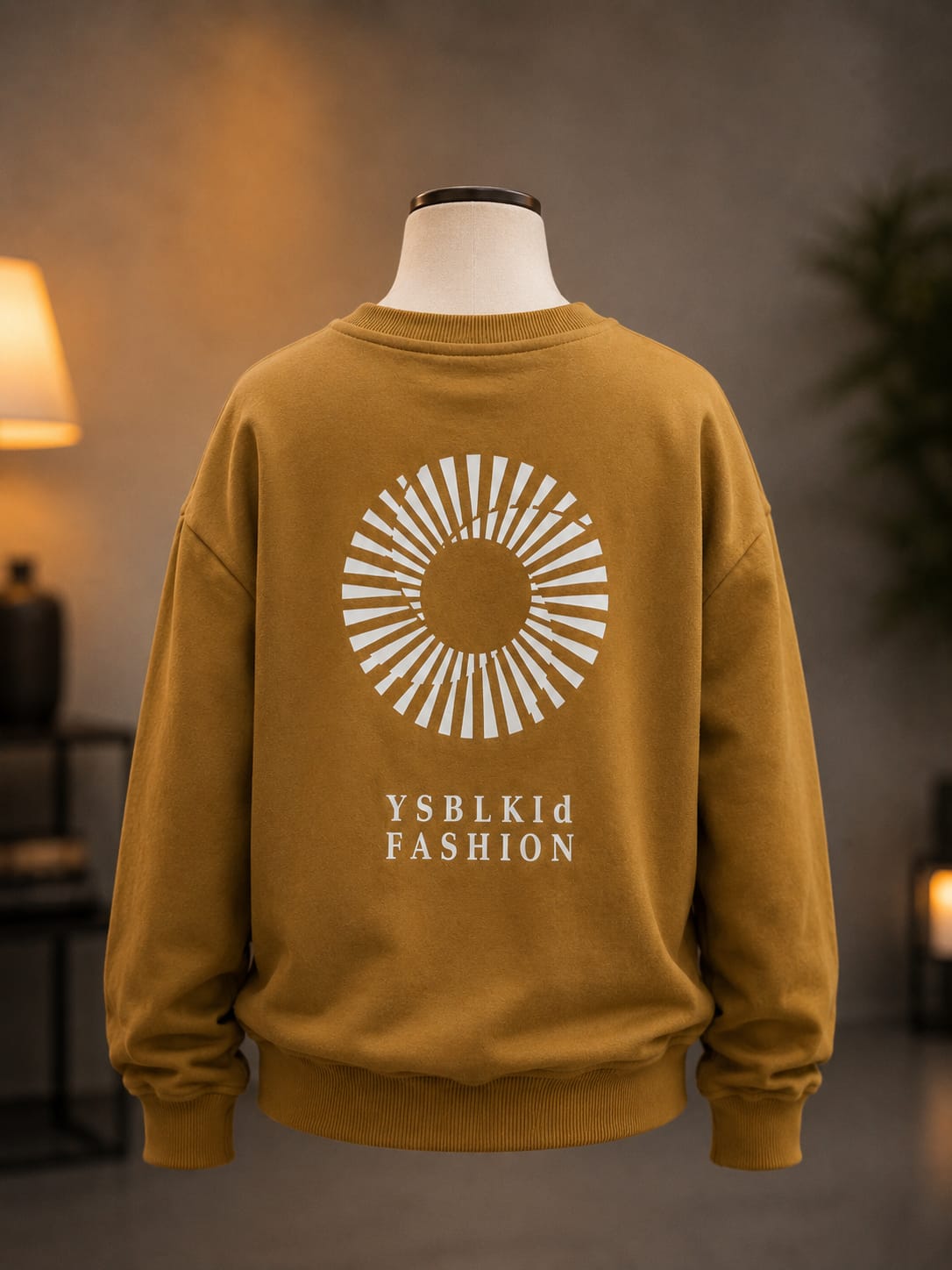 Boys Grey & Mustard Graphic Sweatshirt (6-11 Years)