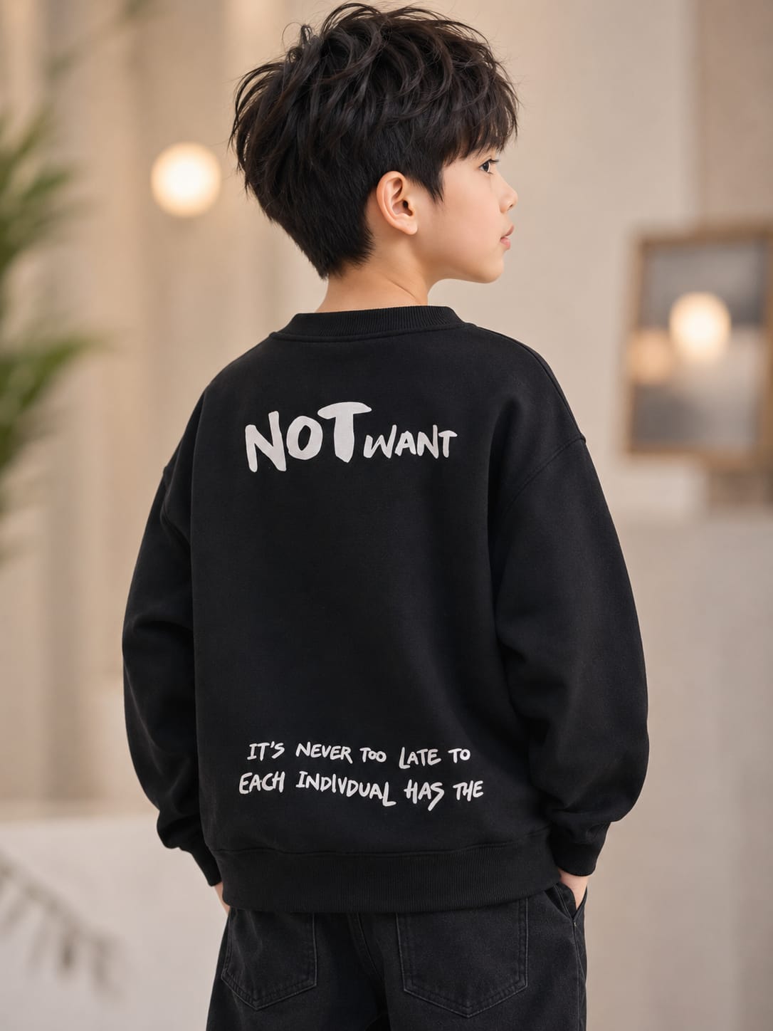 Urban Denim Patch Sweatshirt for Boys (6-11 Years)