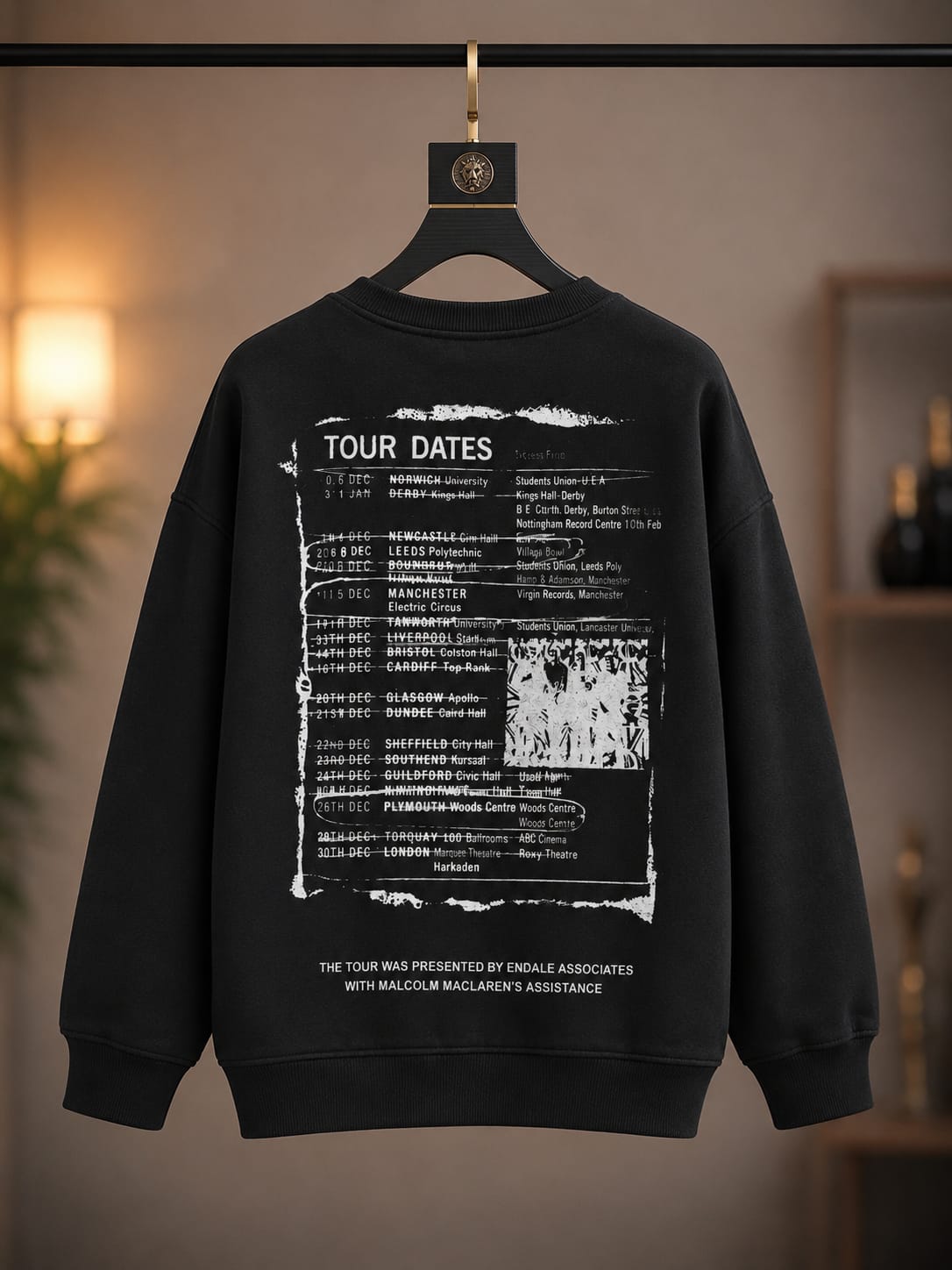 Boys Black Denim Patch Graphic Sweatshirt | Casual Winter Wear (6-11 Years)