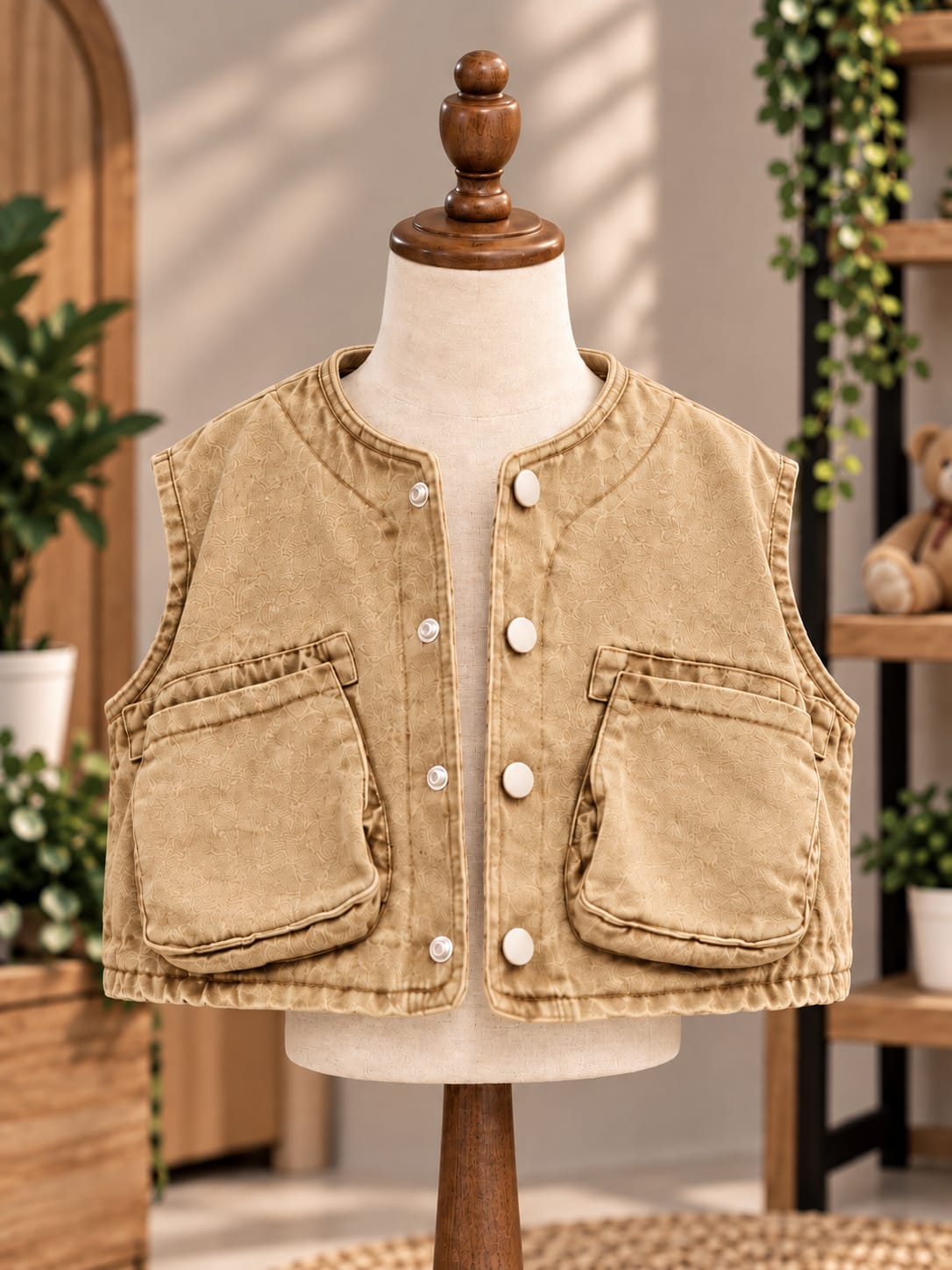 Boys Premium Hoodie & Utility Vest Co-Ord Set | Korean Streetwear Winter Outfit | 1-6 Years