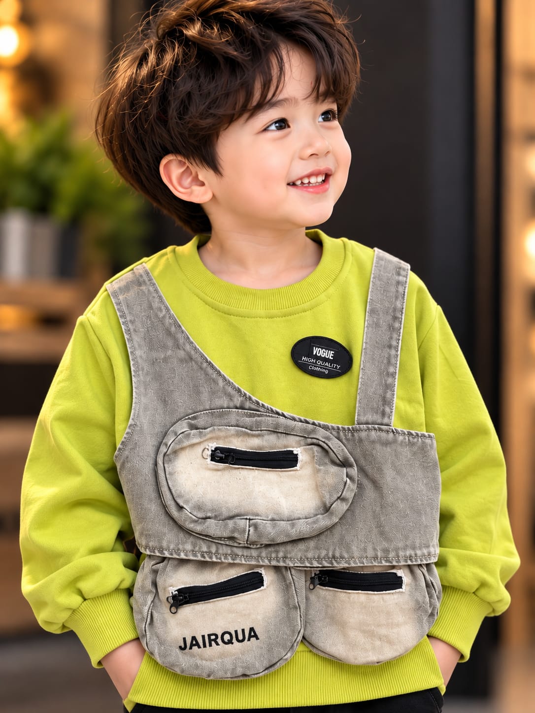 Boys Trendy Utility Pocket Sweatshirt | Stylish Casual Kidswear | Sizes 18–26