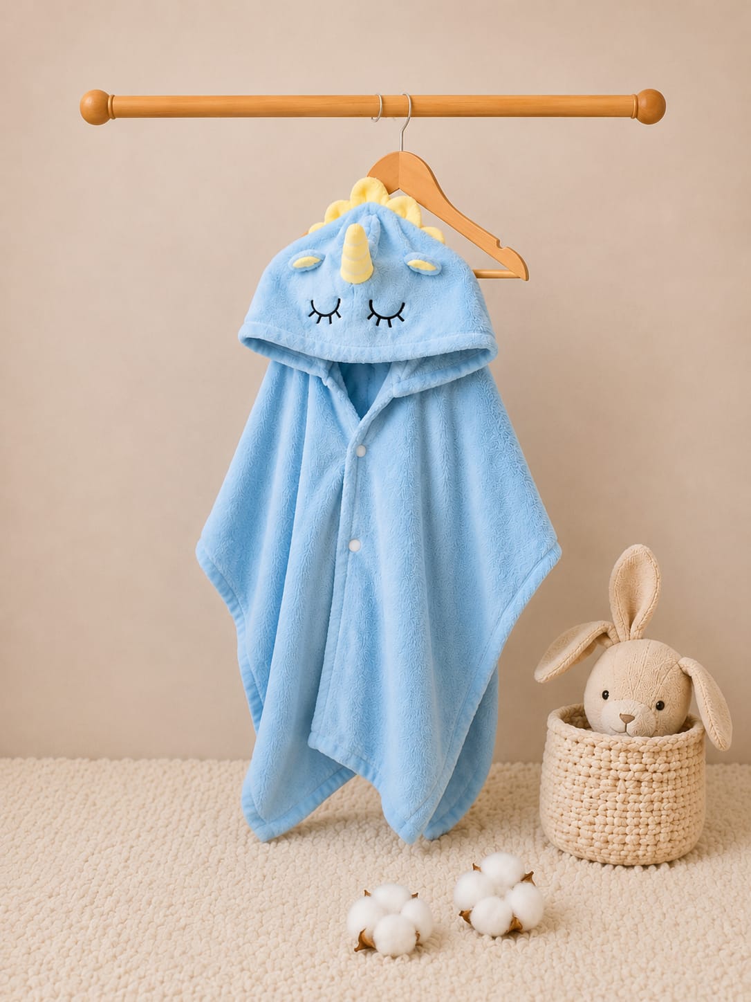 Premium Baby Hooded Bath Towel with Cute Unicorn Design | Ultra Soft Quick Dry Towel