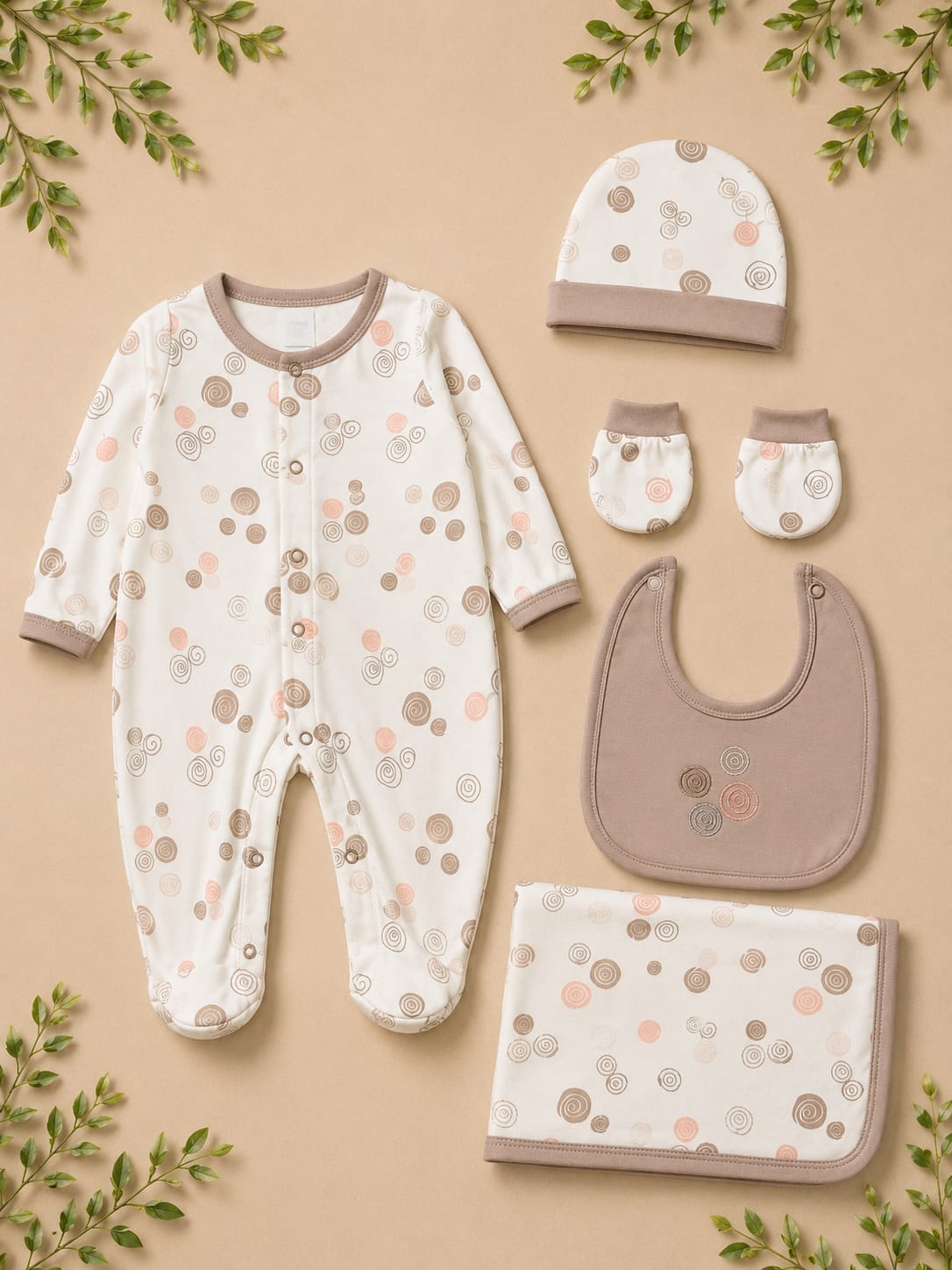 Newborn 6-Piece Baby Gift Set | Premium Cotton Clothing Set | 0–6 Months