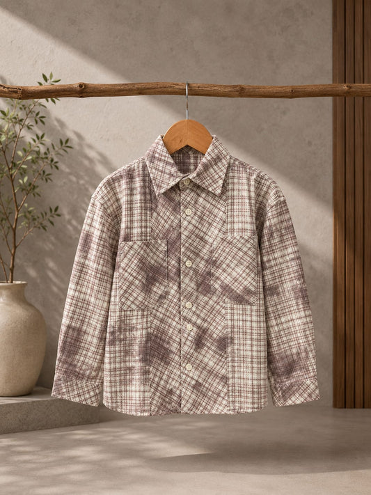 Premium Boys Checked Full Sleeve Casual Shirt | Soft Cotton Blend Check Print Shirt | Sizes 2–10 Years