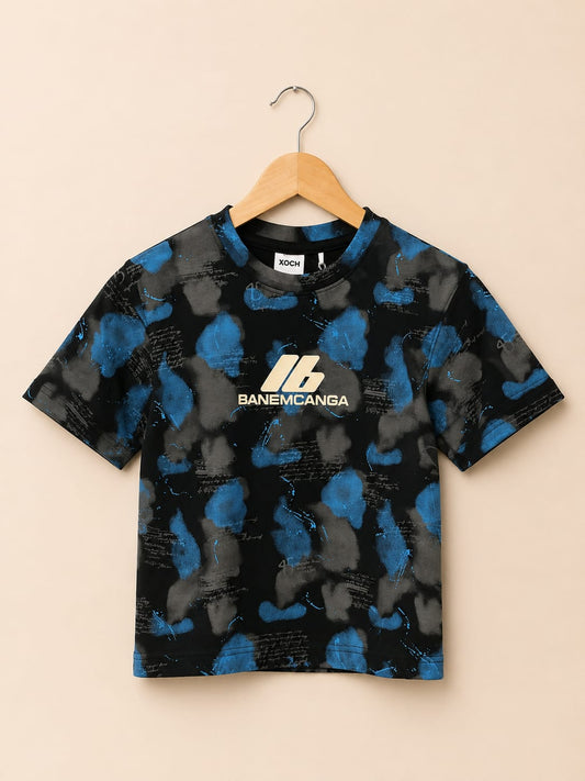 Boys Premium Printed Half Sleeve Cotton T-Shirt | Casual Round Neck Tee | All Season Wear (18-26)