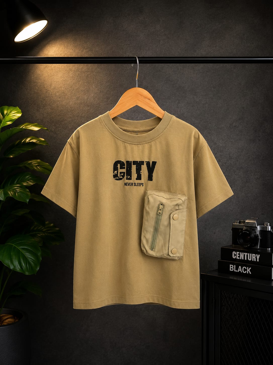 Boys Premium Utility Pocket Half Sleeve Cotton T-Shirt | Casual Round Neck Cargo Style Tee | 6-12 Years