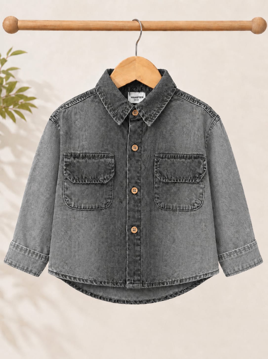 Premium Boys Washed Denim Full Sleeve Shirt | Classic Casual Denim Shirt | Sizes 2–7 Years