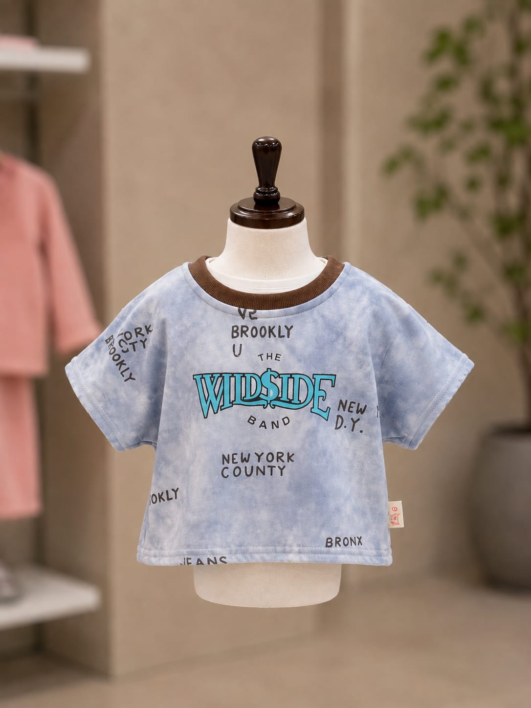 Boys Blue Printed T-Shirt with Striped Shirt & Black Cargo Jogger Set | 3-Piece Set | Sizes 18-26