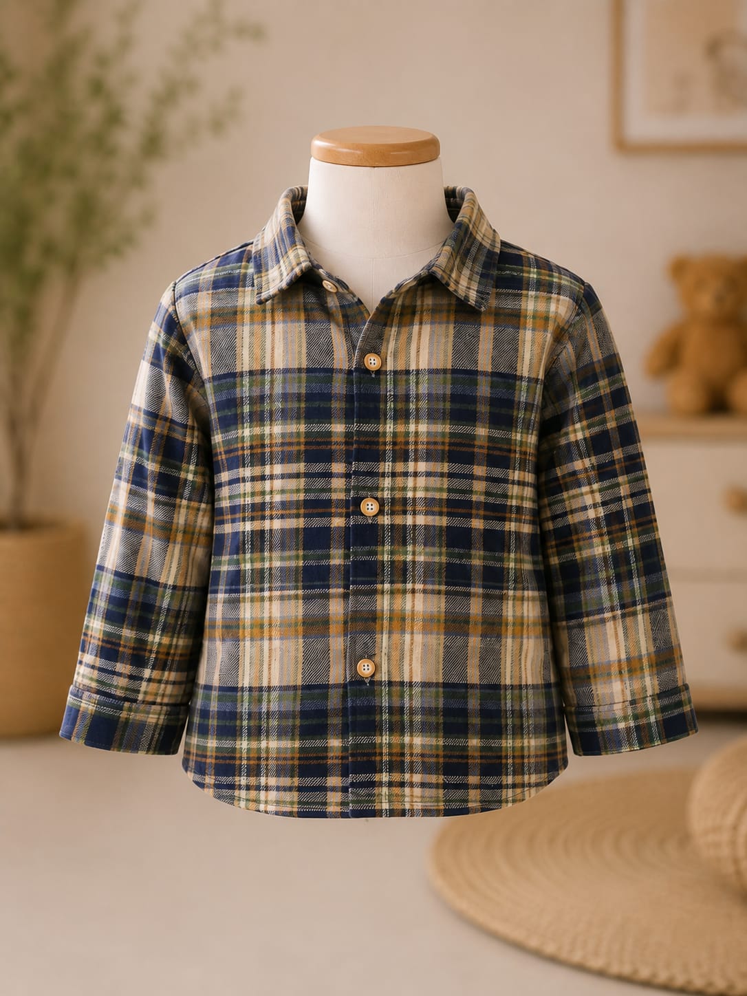 Boys Black Denim Jacket with Checked Shirt & Denim Jeans Set | 3-Piece Set | Sizes 18-26