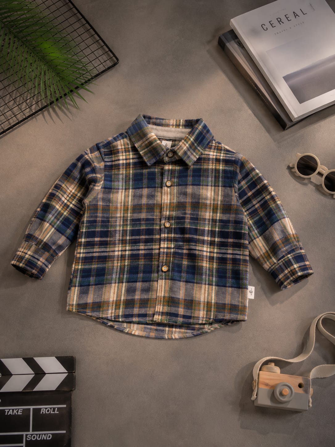 Boys 3-Piece Denim Set | Checkered Shirt, Denim Jacket & Jeans | Trendy Kids Outfit | Size 18-26