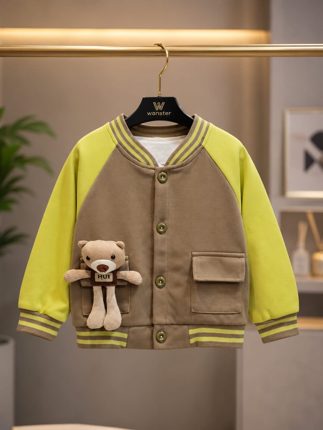 Boys’ Teddy Bear 3-Piece Tracksuit Set | Jacket, T-Shirt & Jogger | Sizes 18–26