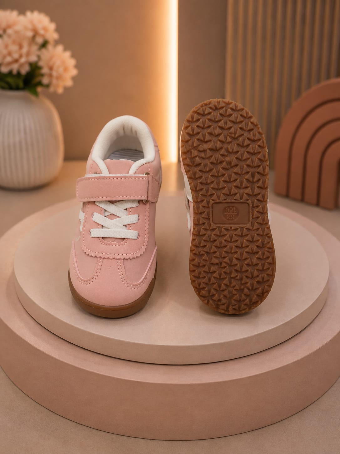 Girls' Pink Casual Sneakers | Stylish & Comfortable Shoes | EU 22–26