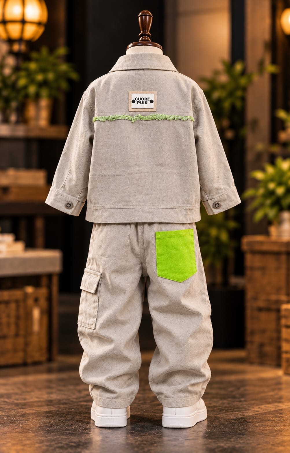 Boys Premium 3-Piece Cargo Co-Ord Set | Stylish Jacket, T-Shirt & Cargo Pants | Sizes 18–36