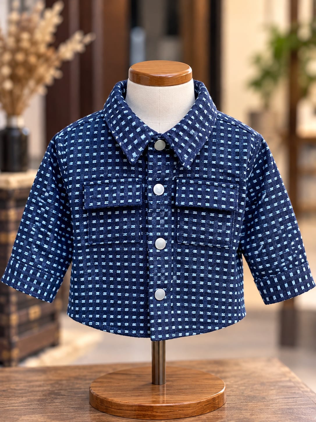 Boys Premium Checkered 3-Piece Co-Ord Set | Stylish Casual Kidswear | Sizes 6 Months–4 Years