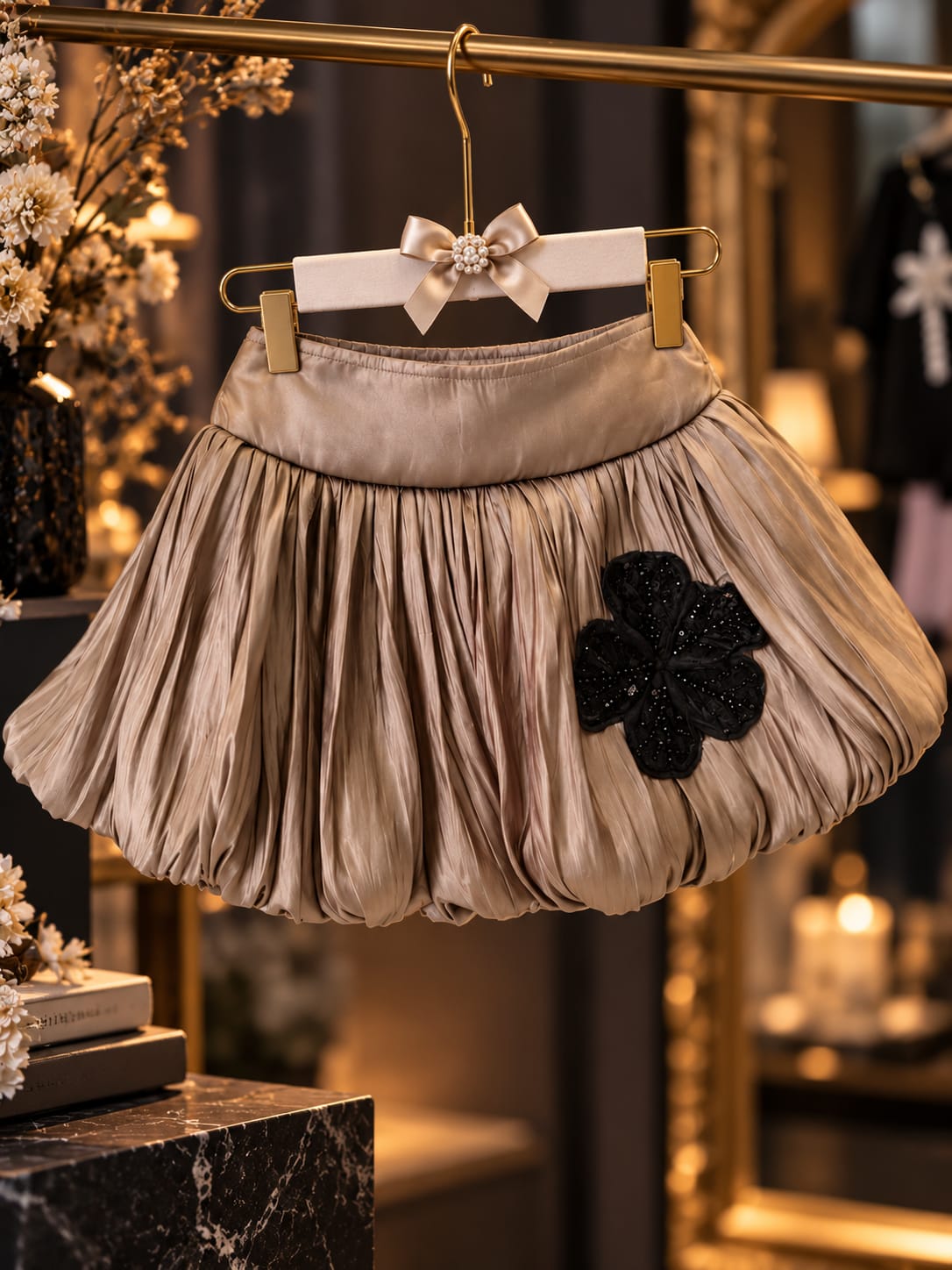Girls Stylish Partywear 2-Piece Set | Embellished Jacket & Bubble Skirt | Elegant Kids Dress | Sizes 18–24