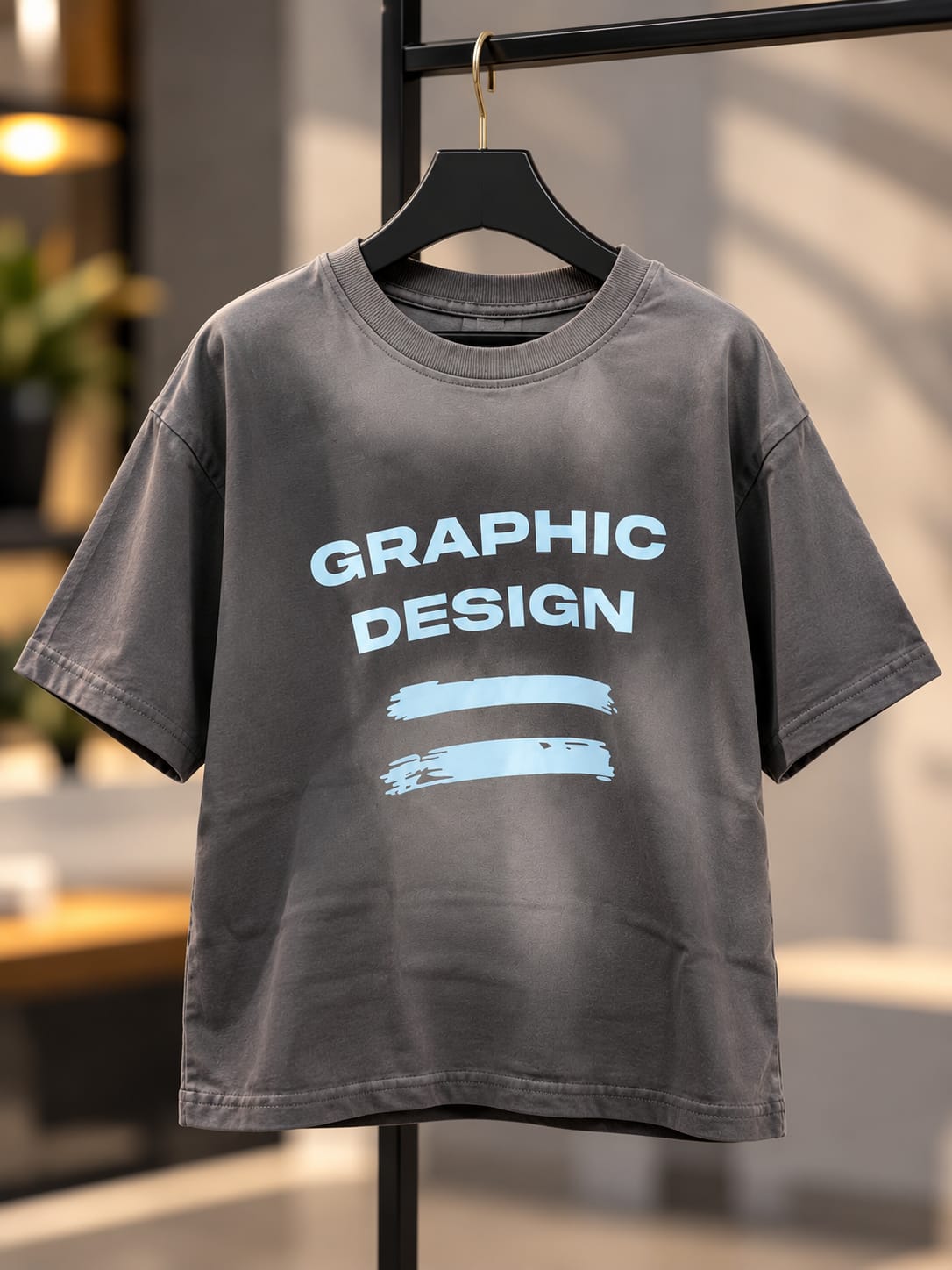 Boys Charcoal Grey Oversized Graphic T-Shirt | Casual Streetwear | 5–10 Years